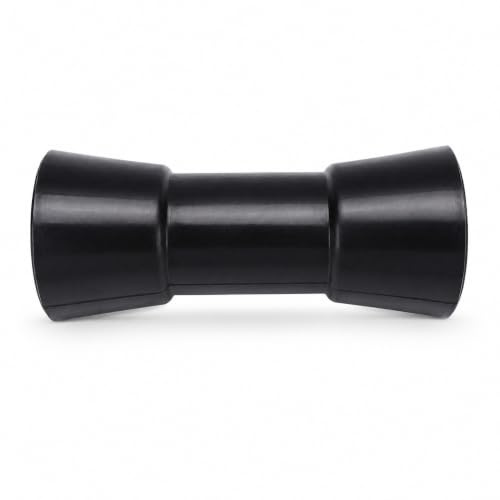 SENECESLI Hochleistungs Marine Kielrolle, Kielrolle für Bootsanhänger, 6 X 2,6 Zoll für Bootsanhänger, 6 Inch Marine Keel Roller Heavy Duty PU Black Boat Trailer Roller for Boat Trailer