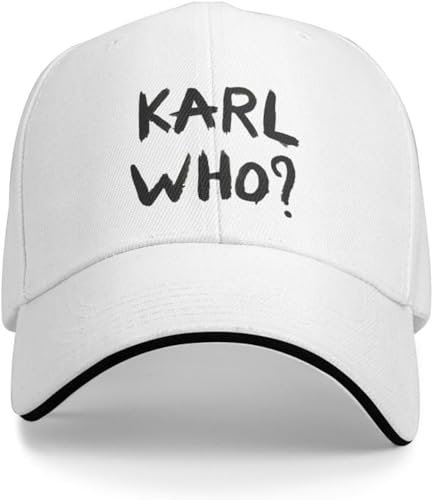 BDJYHACP Baseballkappe Snapback Sonnenhut Unisex Herren und Damen-Baseballkappe verstellbare Sport-Mütze Punk-Stil Karl Who Geburtstagsgeschenk für Männer und Frauen