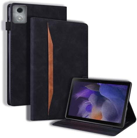 TEDTIKJT Tablet Cover para Lenovo Tab Plus/Lenovo Tab K11 Plus 11.45 Pulgadas 2024 Funda PU Cuero Folio Carcasa con Soporte Protección Tablet Cover para Lenovo Tab Plus/Tab K11 Plus Cover,Negro