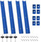 4 Pezzi 400mm T-Track in Lega di Alluminio con Viti Autofilettanti, Manici M8, Dadi Scorrevoli M8/M6 T-Track per Falegnameria e Sega a Banco di Lavoro