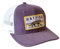 HATFISH CO. Baseballkappe, Baseballmütze, violett, Kampftiger Trucker Cap, Mehrfarbig/Meereswellen (Ocean Tides), Einheitsgröße
