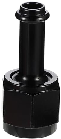 CHILDWEET 1Stk Schlauchverbinder Tank Messgerät Kraftstoffschlauchtrommel Kraftstofftrichter kraftstoffdruckregler kraftstoffpumpe gerader Drehadapter Schlauchkupplung Aluminium 6061 Black