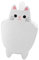 FONDOTIN Corbeille à Déchets en Plastique Poubelle de Bureau Poubelle de Camping-car Poubelle Blanche Mini Paniers Thème Chat