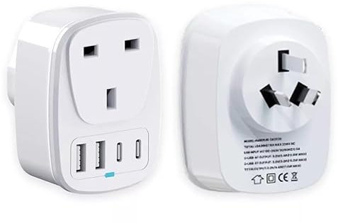UK TO AMERICA ADAPTER USB C CHARGER CANADA MEXICO TRAVEL POWER CONVERTER