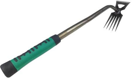 2025 Neuestes Unkrautjätegerät | 5/6/11 Zinken Edelstahl Weed Remover für Gartenarbeit | Gartenarbeit Hand Unkrautstecher, Ergonomisches Design für Müheloses Garten-Unkrautjäten
