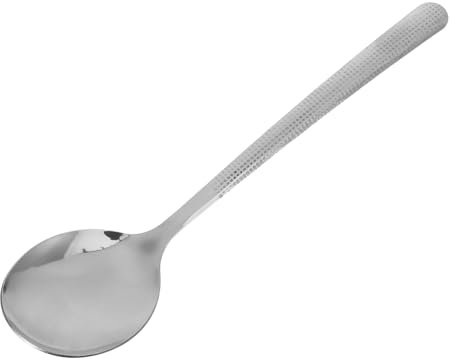 SMASOLO Cuchara Mezcladora Cucharas Soperas Cucharada De Sopa Cucharas De Sopa Asiáticas Cucharas Para Servir Acero Inoxidable Cucharón De Acero Inoxidable Plata Acero Inoxidable 410