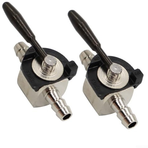 2 valvole di intercettazione per gas combustibile per uso in linea in tosaerba kart, robusto materiale metallico