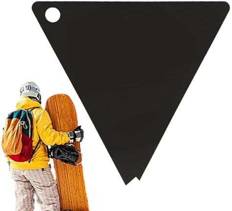 Skiwachsschaber – Dreieckiger Acryl-Schaber, Universal Entferner