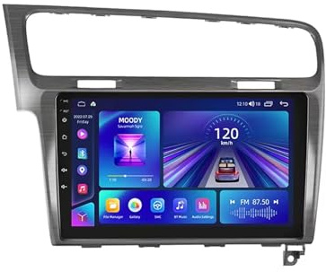 Android 14 Auto Radio Stereo Navigazione GPS per Volkswagen Golf 7 2013-2018, 9 pollici IPS Touchscreen Android Auto Touch Scree(F1 1+32G)