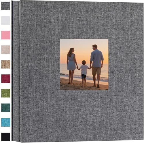 Ponping Linen Hardcover Photo Album 6x4 600 Photos Large Capacity for Family Wedding Anniversary Baby Vacation