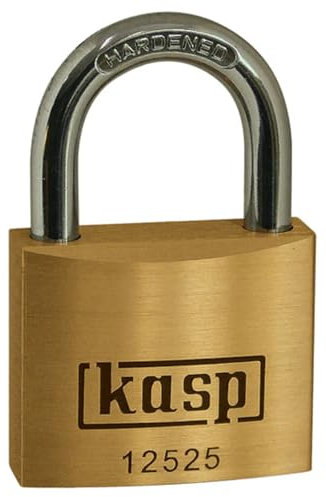 Kasp Security K12525D Premium Brass Padlock, 25 mm
