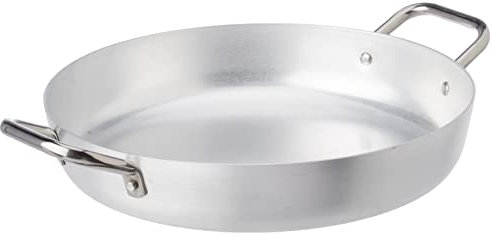 Pentole Agnelli pcmx01034 Poêle Aluminium 2 poignées, Acier Inoxydable, 34 cm
