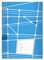 Kartenkaufrausch 8 Grafische DIN A4 Schulhefte, Rechenhefte mit geometrischem Muster in hellblau Lineatur 28 (Kariertes Heft)