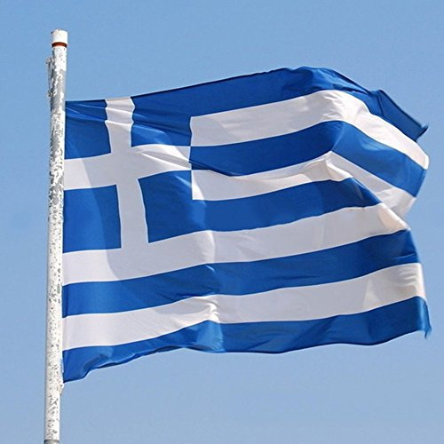 Jooks Griechenland Flagge Europa Länder Nationalflaggen Fahne Griechenland Flagge Fahne 5ft x 3ft（150*90cm）