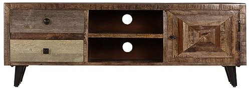 Tidyard TV Cabinet TV Stand TV Unit 118 x 30 x 40 cm Solid Reclaimed Wood