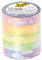 folia 26449 - Washi-Tape, Klebeband aus Reispapier, 5er Set Hotfoil Rainbow, mit Heißfolienveredelung, 5 Rollen ca. 5 m x 10 mm, zum Verzieren und Dekorieren, für Scrapbooking