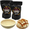 Hallingers Set 2x Bauernbrotmix, Backmix und 1x Gärkorb - Natürliche Brotbackmischung frisch aus der Mühle im Gärkorb-Set - 2er Sparpack (Set) - Geschenk im Sommer & als perfektes Grillgeschenk | Neue