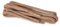 Kaps Lacets ronds cirés, lacets 100% coton naturel, lacets élégants pour chaussures habillées et décontractées, fabriqués en Europe (75 cm - 29 pouces - 4 à 5 paires d'oeillets / 49 - Cognac)