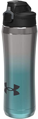 Under Armour Botella de agua Unisex's Beyond, degradado brisa/cromo, 18 onzas