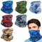 Opopark 6 Pack Multifunctional Headwear Bandana Snoods Washable Face Coverings Neck Scarf Headscarf, Men Windproof Neck Gaiter Scarf for Sports Outdoor Fishing Cycling
