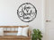 GRAZDesign Wandtattoo Wohnzimmer Home Sweet Home mit Kranz, modern, Aufkleber für Flur, Schlafzimmer - 070 schwarz