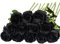 Floralsecret 12 Stück künstliche Seide Rose Blumenstrauß Faux Flowers Home Hochzeitsfeier Dekor(Schwarz) …