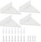 Support D'étagère,4 pièces Support Flottant Mural Robuste en Fer Invisible Triangle pour étagères Dans le Jardin d'étude de la Cuisine (80×100)