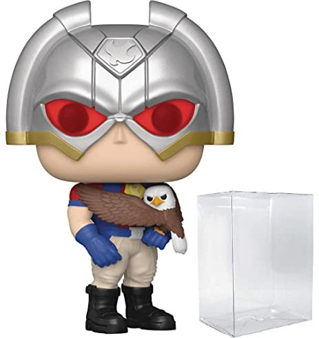 POP Peacemaker - Peacemaker with Eagly Funko Pop! Vinyl-Figur (gebündelt mit kompatibler Pop-Box-Schutzhülle), mehrfarbig, 9,5 cm