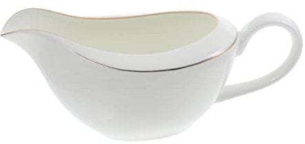 Housoutil Phnom Penh Juice Bucket Ceramic Gravy Boat Sauce Dispenser Salad Dressing Pourer Condiment Bowl Serving Boat