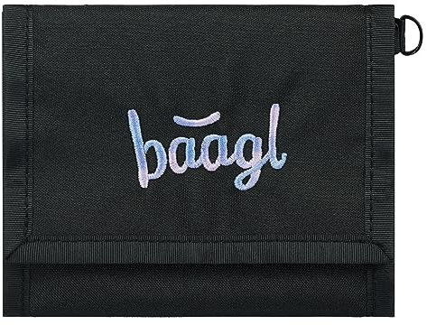 Baagl Geldbeutel Jungen Mädchen Geldbörse Kinder Kleines Portemonnaie Teenager Geldtasche Kinderportmonee (Metalic Holo)