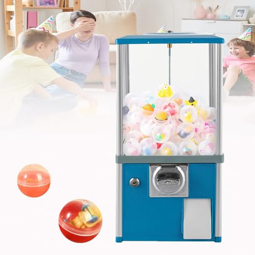 WDDEYYDS Máquina expendedora Dispensador de Dulces Que Funciona con Monedas Máquina expendedora de Dulces ABS Máquina expendedora de premios comerciales para Fiestas Máquina expendedora,Blue