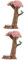 Yardwe 2St Mikro-Landschaftsverzierung Heimdekorationen Dekoration Wohnkultur Ornament Mikrolandschaftsverzierung Miniatur-Landschaftsaccessoire Haushalt schmücken Kirschbaum Harz