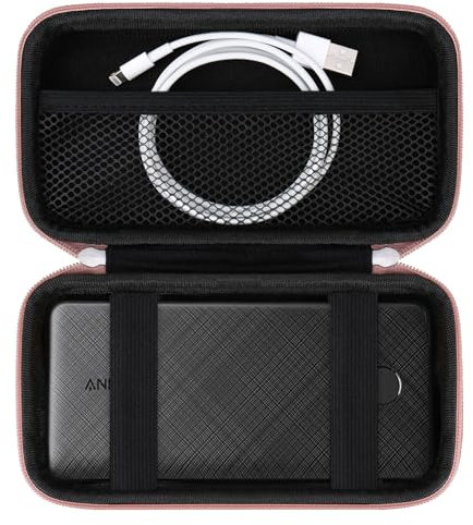 Supmay - Reise-Hartschalen-Schutzhülle für Anker 313/325/523/525, Roségold, Travel