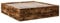 vidaXL Bettgestell, Bett Doppelbett für Schlafzimmer, Bettrahmen mit Lattenrost, Schlafzimmerbett Modernes Design, Räuchereiche 180x200cm Holzwerkstoff