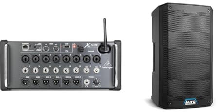 Behringer X AIR XR16 Mezclador digital de 16 entradas para tabletas iPad/Android con 8 preamplificad & Alto Professional TS410 Altavoz PA Activo de 2000W 10 con Mezclador de 3 Canales