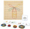 Geo Boards for | Creative Geoboard Toy | Wooden Graphic Educational Toy with 50 Patterned Cards and 80 Rubber Bands for Figures and Shapes