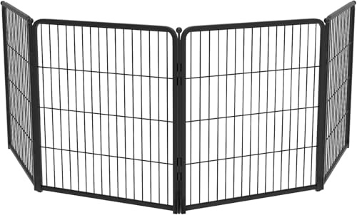 FXW Homeplus Indoor Dog Playpen, 80cm(H), 4 Panels | Stress-free play, Heavy-duty, Easy setup & access, Expandable, for Small & Medium Dogs, Patented