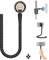 NEEWER Magnetische Handyhalterung mit 1/4 Schrauben Adapter, Mini Selfie Stick mit biegsamem Stativ, kompatibel mit MagSafe iPhone Samsung Android Handys für Lenker/Laufband/Kinderwagen, GP-19