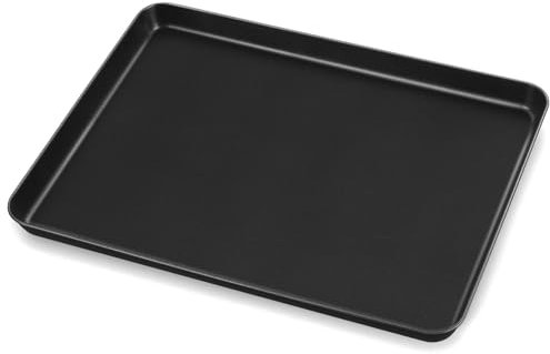 Backblech, Onader Karbonstahl Rechteckig Ofenblech, Kuchenblech mit Antihaftbeschichtung für Kochen Backen Servieren, Gesund & Leicht zu Reinigen, 40,5×30,5×2,5cm