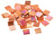QUARKZMAN Mosaikfliesen, Glasmosaik Mosaiksteine zum Basteln Mini Mosaikfliese DIY Hobbys Handgemachter Kristall Freier Handwerksmaterial Kreativität (Tiefrot Packung mit 50)