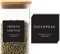 Livabl 420 UK Designed Pantry Labels for Jars - Stylish Minimalist Food Black Labels Stickers for Jars | Kitchen Organisation - Durable Design for Long-Lasting Use | Includes Tea Coffee Sugar