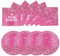 EVYIENEN Lot de 50 assiettes en carton jetables pour femmes et filles - Assiettes en carton - 63,5 x 17,8 cm - Serviettes en carton jetables - Pour 25 personnes - Rouge