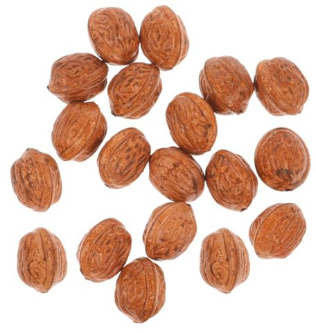 HOLIDYOYO 50stücke Künstliche Walnüsse Als Dekoration Für Zuhause Gefälschte Nussbaum-Modelle Lebensechte -Prop Simulation Von Geschälten Nüssen Handwerkliche -deko