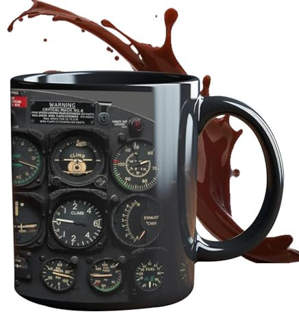 Pilot Tasse Geschenk Lustiger Kaffeetasse Piloten Edition Keramik Becher Flugzeug Kaffeetassen Multifunktionaler Trinkbecher Für Tee, Saft, Milch