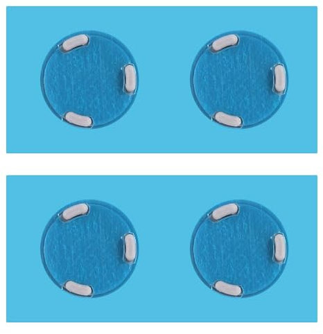 YEDJFFIYO 4 PCS Rubber Feet Mat Replacement, Diameter 0.35in Slip-Resistant Case Bottom Feet Pad for Microsoft Surface Laptop 3 4 5