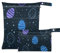 Amooorous Easter Universe Starry Egg Black Mess-proof Waterproof Dry Bag 2 Pack travel essentials for flying with handles for beach, travel