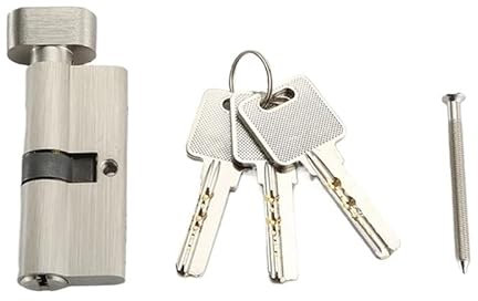 WANGSHAOWEI SchließZylinder Messing-Schließzylinder 60 65 70 Sicherheitsschließzylinder Schlafzimmerschlosskern Grundlegender Diebstahlschutzschlossschlüssel Zylinderschloss(70mm(35-35))