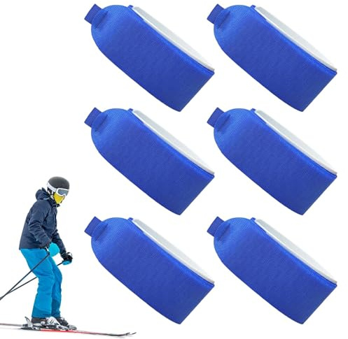 Langlauf-Ski-Gurte, 6-teilig, verstellbare Schutzpolsterung, Ski-Bänder, Snowboard-Träger für Herren, für Schneesport, Outdoor, Transport, Schutz, für Damen und Herren