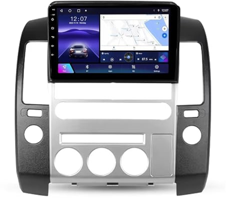 9 Pulgadas Doble DIN Android 15 Radio de Coche para Nissan Pathfinder R51/Navara 2004-2009 con CarPlay Cámara de Respaldo Controles del Volante GPS Navi Enlace al Espejo(A1 1G+32G)