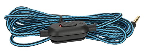 G Pro G Pro X G433 Headset-Kabel mit Stummschalter und Lautstärkeregler, Sauerstofffreies Kupfermaterial, Perfekt für Gaming-Liebhaber (Blue)